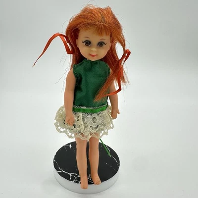 Винтажная кукла Barbie Chris Tutti Friend 1966 Япония рыжие волосы зеленое платье сгибаемое - Изображение 1 из 4