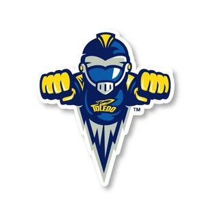 Toledo Rockets Mascot Logo NCAA Vinyl Decal Sticker - Photo 1/3