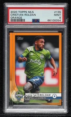 2020 Topps MLS Orange /25 Cristian Roldan #135 PSA 9 MINT - Image 1 of 2