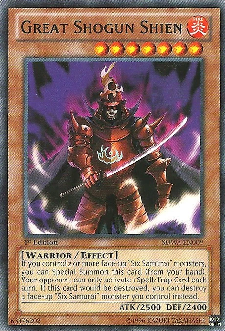 Great Shogun Shien - SDWA-EN009 - Common - 1st Edition - Lightly Played - Image 1 of 1