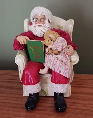 Clothtique Possible Dreams 圣诞老人 带睡椅 儿童 1996 罕见 — 第 1/4 张图片