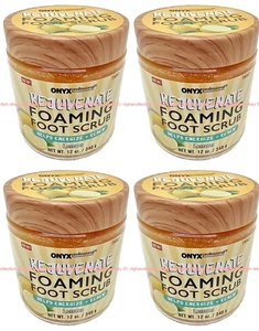 ( Lot 4 ) NEW Onyx Professionals Rejuvenate LEMON FOAMING Foot Scrub 12 oz Each - Picture 1 of 13