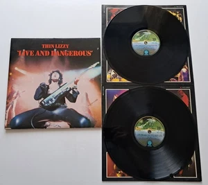 Thin Lizzy - Live And Dangerous UK 1978 Vertigo 1st Press Double LP with Inners - Picture 1 of 3