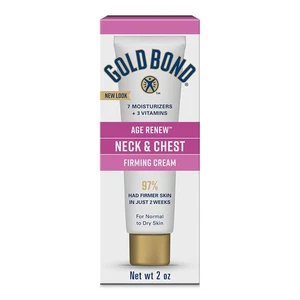Crema reafirmante de cuello y pecho Gold Bond Age Renew, 2 oz, estira la piel - Imagen 1 de 8