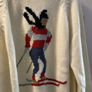 Vintage Mens McGregor Skier Tight Knit Sweater Acrylic Winter 70s Outdoors XL - Picture 1 of 7