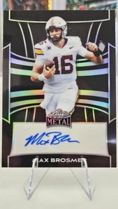 Max Brosmer 2025 Leaf Metal Black Prismatic Auto 4/5《Slab Ready》Minnesota 🔥 - Bild 1 von 5