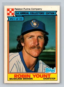 Robin Yount 1984 Topps Ralston Purina #21 Milwaukee Brewers - Picture 1 of 2