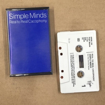 SIMPLE MINDS Cassette Tape New Wave REAL TO REAL CACOPHONY CHANGELING UK RELEASE - Image 1 of 4