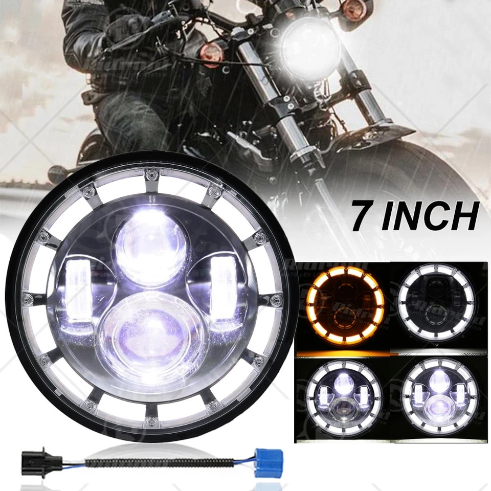 Faro LED de 7 pulgadas para Ducati Monster 1000 900 800 750 695 600 620 S4 S4R EE. UU. Foto 1 de 4