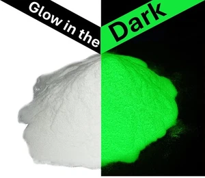 Polvo Green Glow 50 g pigmento luminoso para pintura acrílica, uñas, arte y resina - Imagen 1 de 7