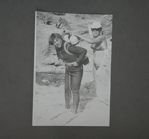 beautiful woman scuba diver diving suit deep sea swimsuit lesbian antique photo - Picture 1 of 2