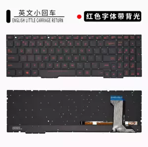 Teclado para computadora portátil Asus ZX53 FZ53 ZX553 FX53 FX753 ZX73 GL553VW GL753 FX553VD - Imagen 1 de 4