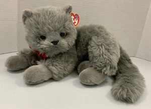 Ty Beanie Buddy - BEANI the Gray Cat (13 Inch) with TAG - Plush Toy - Picture 1 of 19