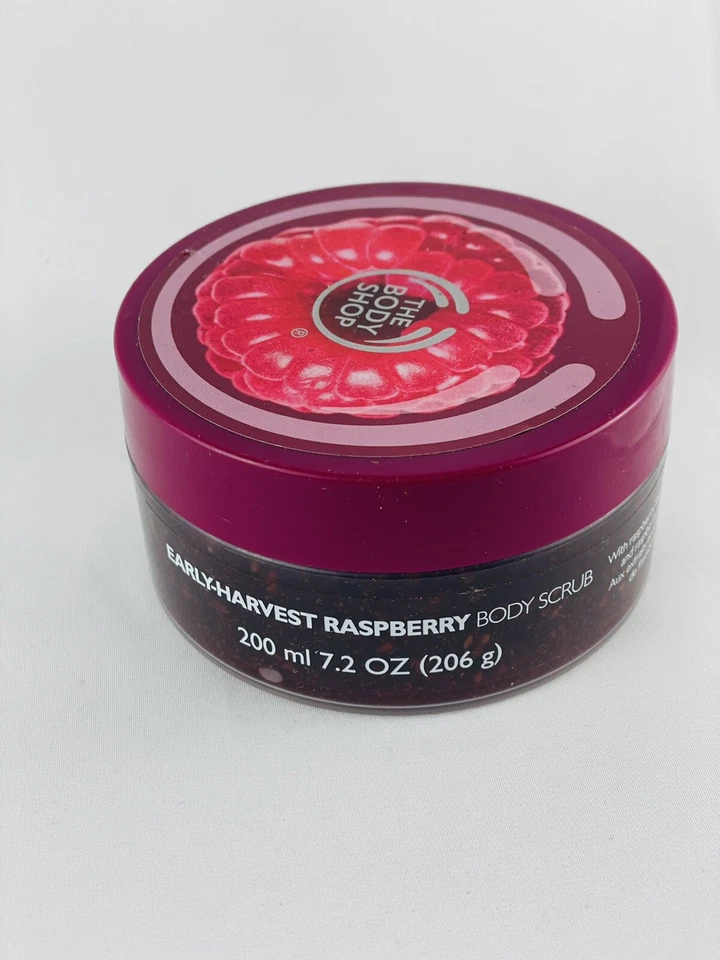 the body shop early-harvest raspberry body scrob 200ml/7.2oz - Image 1 of 1