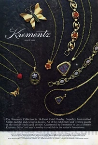 Krementz Jewelers 1977 joyería anuncio impreso idea de regalo única o decoración de pared (1636) - Imagen 1 de 1