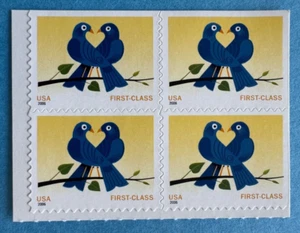 US Stamps Scott 3976 2006 Love Issue Birds First Class 39c bklt pane of 4 Mint - Picture 1 of 2