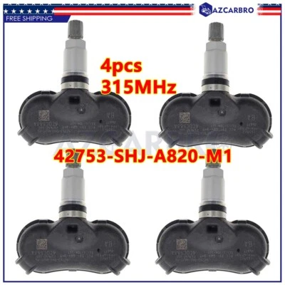 Sensor de monitor de presión de neumáticos 4X TPMS para Honda Odyssey 2008-2010 Element 2008 Foto 1 de 4