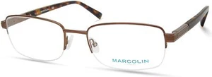 NUEVO Gafas Marcolin MA 3026 049 Mate Marrón Oscuro 100% AUTÉNTICAS - Imagen 1 de 1