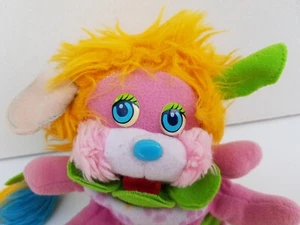 Peluche ancienne Doudou POPPLES Fleur rose / Cheveux orange Pétales Mattel 1987 - Foto 1 di 12