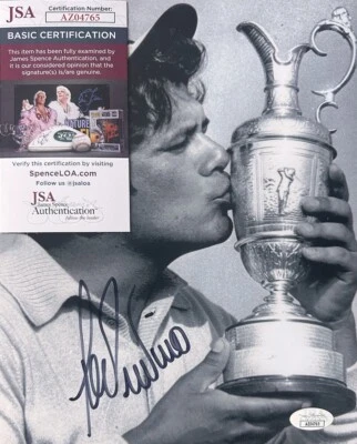 FOTOGRAFÍA 8X10 firmada por Lee Trevino PGA Golf certificado de autenticidad JSA AZ04765 Foto 1 de 2