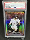 Jasson Dominguez 2024 Topps Series 1 Rainbow Foil Rookie Card PSA 10 Yankees. rookie card picture