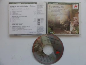 CD BEETHOVEN Symph 4 5 MICHAEL TILSON THOMAS Ruins of Athens SIR COLIN DAVIS  - Picture 1 of 1