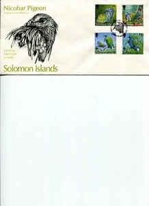 Paloma Nicobar 1993 WWF ISLAS SALOMON oficial FDC. - Imagen 1 de 1