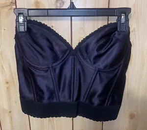 Reggiseno Bustier Longline da donna nero Carnival taglia 38B 203 corsetto basso - Foto 1 di 5