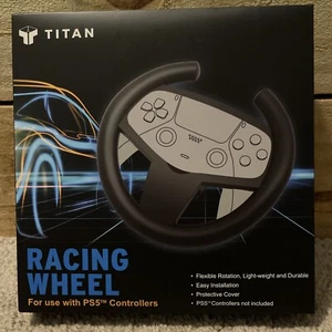 Round Racing Game Steering Wheel Handle For PS5 Game Controller Car Driving Game - Picture 1 of 4
