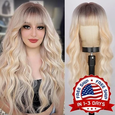 Pelucas Peluca De Cabello Estilo Natural Largo Para Mujer Ondulado 26"" NUEVO US Foto 1 de 4