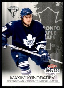 2003-04 Pacific Private Stock Titanium Rookie Maxim Kondratiev Rookie 599/750