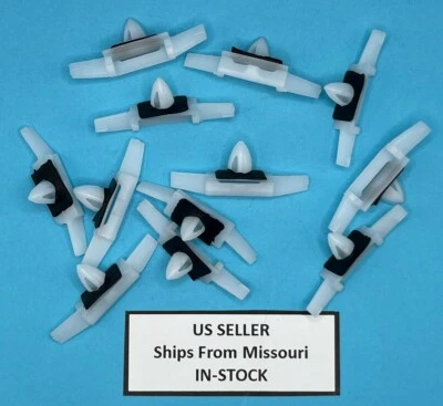 (Paquete de 12) Clips de moldeo de riel de goteo para Honda Civic Accord 91528-S01-A01 Foto 1 de 4