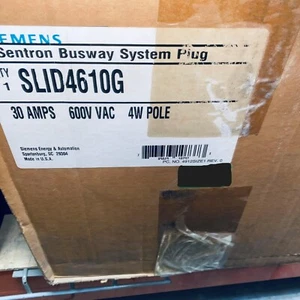 SIEMENS SLID4610G SPINA BUS 3 POLI 4 FILI 30A 600V SENTRON BUSWAY NUOVA IN SCATOLA - Foto 1 di 1