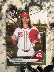 2020 TOPPS NOW ROAD TO OPENING DAY GREEN RC PARALLEL CARD RHETT LOWDER #OD218 - Picture 1 of 1