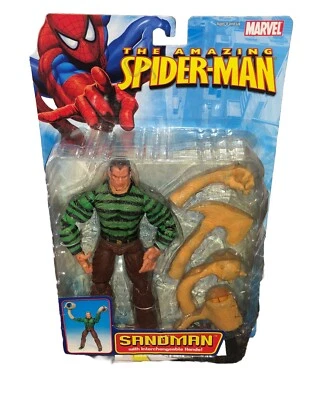 Figura Marvel Toy Biz Spider-Man Classics Sandman 2006 manos intercambiables Foto 1 de 4