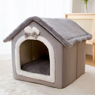 Indoor Cat Dog House, Foldable Enclosed House Kennel, Warm Soft Dog Cat Bed *L* • 27.98€