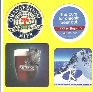 BEER MAT COASTERS ! kokanee, cure for chronic beer gut, smithwicks, oranjeboom - Picture 1 of 2