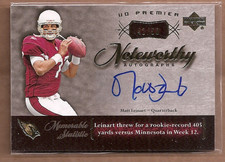 2007 Upper Deck Premier Noteworthy Autographs Gold #NML Matt Leinart /50