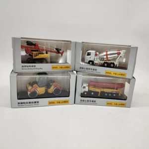 1:87 SANY 4 Stück Mini Modell Pumpe LKW Mischer Straße Roller Bohrgerät Nachbau - Bild 1 von 18