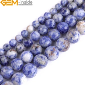 6mm 8mm 10mm 12mm Sodalite Natural Gemstone Round Beads For Jewelry Making 15" - Picture 1 of 32