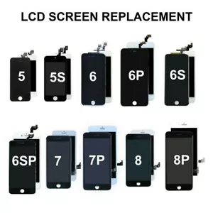 For iPhone X 5S 6 6S 7 8 Plus SE2 LCD Touch Display Screen Replacement Digitizer - Picture 1 of 12