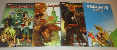 Runaways Vol. 6 7 8 9 TPB (Lot x 4) Vaughan, Whedon, Moore 2017 Marvel - Image 1 of 4