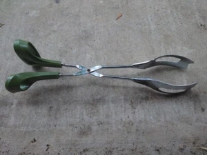 Mid Century salad tongs mcm mod Dinnerware Earth grown - Picture 1 of 6