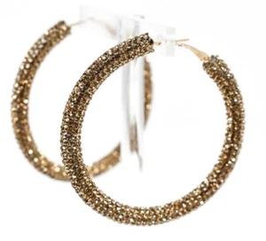 2,5" BOHEMIAN LIGHT TOPAS STRASS KUNSTHARZ WICKELCREOLEN *SKANKY CREOLEN* - Bild 1 von 12