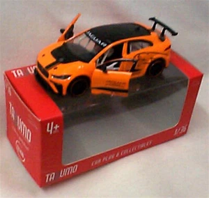 Jaguar I Pace eTrophy Orange 1-36 Druckguss Rückzug & Go Neu verpackt - Bild 1 von 2
