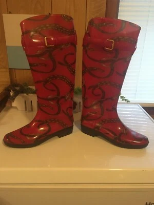 BOTAS POLO RALPH LAUREN DE BORRACHA NOVAS EM FOLHA TAMANHO 7 - Imagem 1 de 4