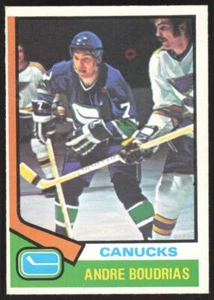 1974-75 OPC O-Pee-Chee Andre Boudrias Vancouver Canucks #191 - Bild 1 von 2
