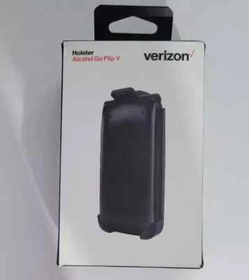 Verizon Holster Case for Alcatel Go Flip V | Color: Black - Image 1 of 2