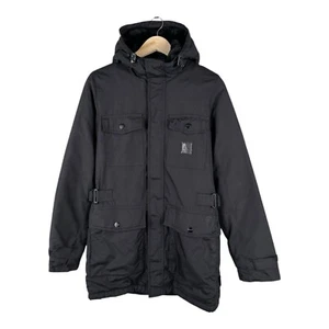 Damen Vintage Y2k Carhartt Mountain Coat Faux Fuzzy Schwarz Größe S - Bild 1 von 16