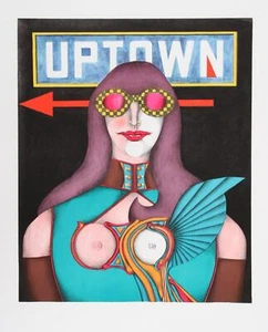Richard Lindner, Uptown, Lithograph Poster - Picture 1 of 3